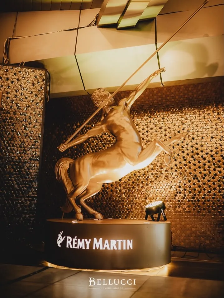 The Remy Martin centaur at Bellucci